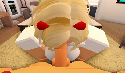 Roblox 3D chick serves her holes to be filled up