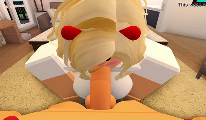 Roblox 3D chick serves her holes to be filled up