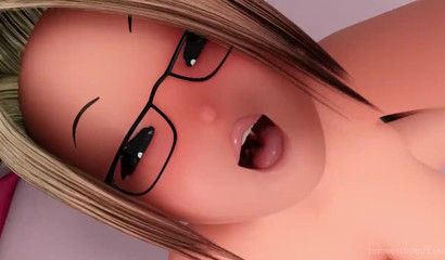 The shrunken woman getting up close and personal with anime's cunny