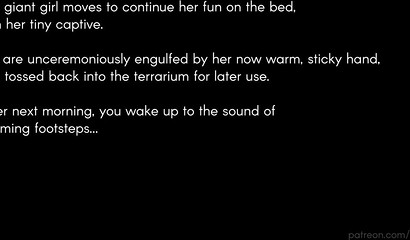 The shrunken woman getting up close and personal with anime's cunny