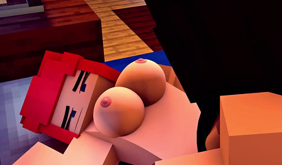 Minecraft porn capturing the naughty essence of a cock-crazed Futanari