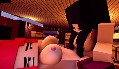 Minecraft porn capturing the naughty essence of a cock-crazed Futanari