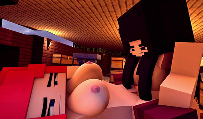 Minecraft porn capturing the naughty essence of a cock-crazed Futanari