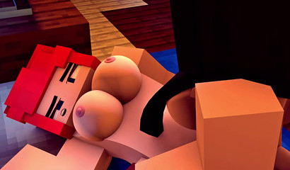 Minecraft porn capturing the naughty essence of a cock-crazed Futanari