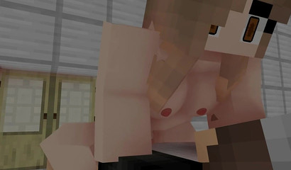 Enfermeira Minecraft a cuidar de um pénis Hentai com os seus lábios cicatrizantes POV