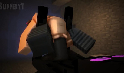 Grande cazzo nero che trasforma una figa di Minecraft in una sensazione di squirting