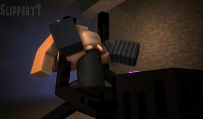 Grande cazzo nero che trasforma una figa di Minecraft in una sensazione di squirting