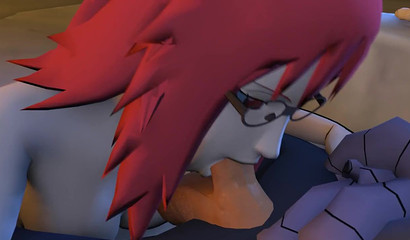 3D Hentai letting Sasuke Uchiha reveal his fiery passion for redheads