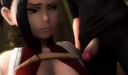 Yaoyorozu Momo on an orgasmic quest in My hero academia
