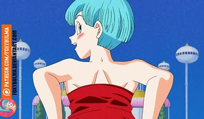 Eternal love for jizz-filled Dragon Ball Z inside Bulma's impressive chest