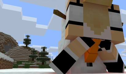 You can even nail the hell of the Snowman in Minecraft