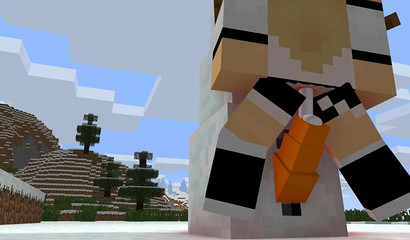 You can even nail the hell of the Snowman in Minecraft