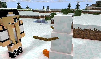 You can even nail the hell of the Snowman in Minecraft