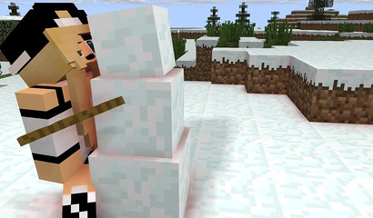 You can even nail the hell of the Snowman in Minecraft