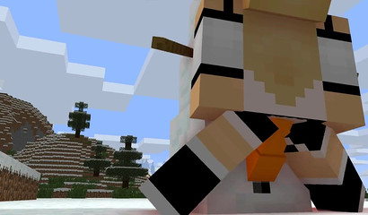 You can even nail the hell of the Snowman in Minecraft