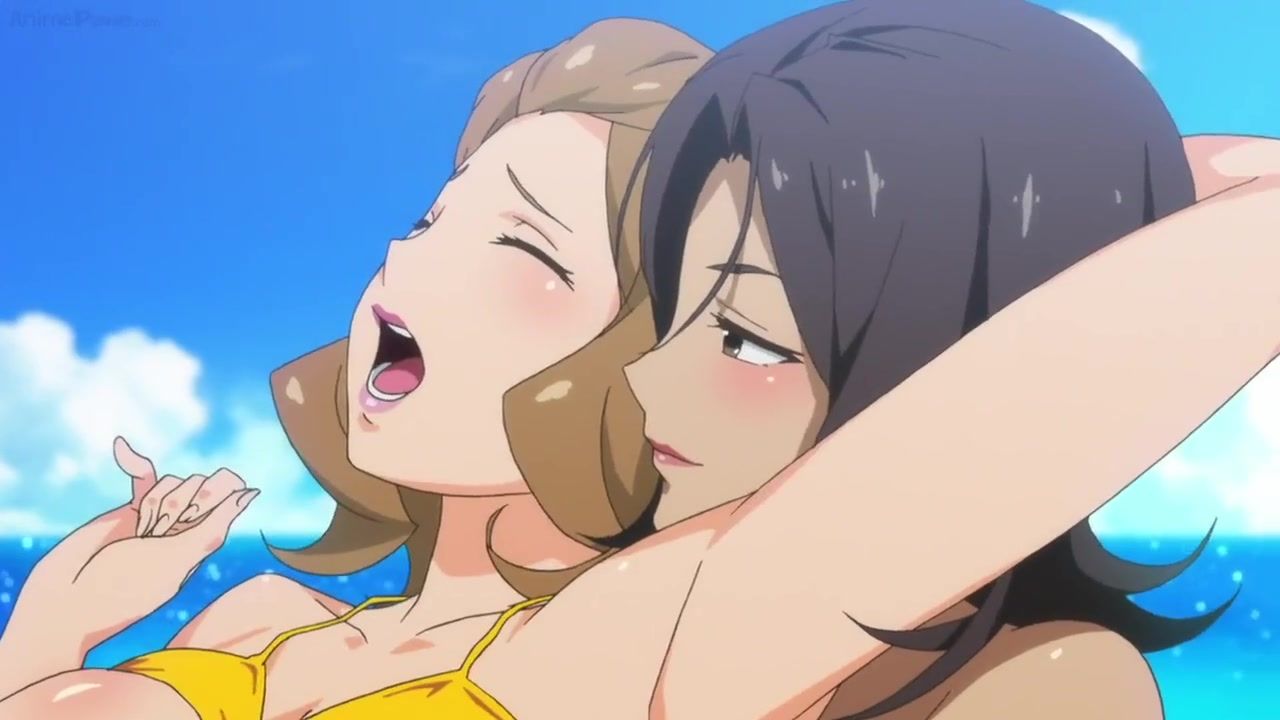 Anime Big Breast Lesbians - Touching other girl's huge tits for the first time - Valkyrie mermaid