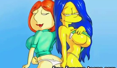 Griffins Plus Simpsons Cartoon Fuck