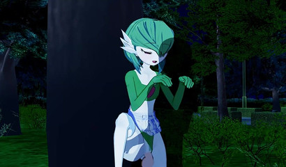 Cartoon 3D animation with fucking Gardevoir from Pokemon"