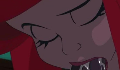 A beauty with a big booty Ariel fucks in a boat with a prince