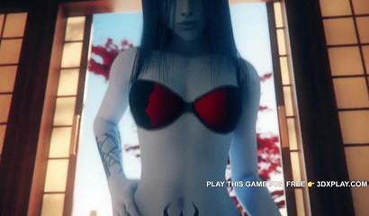 Rodeo on top of a dick with a Widowmaker rider, porn cartoon Overwatch