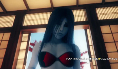 Rodeo on top of a dick with a Widowmaker rider, porn cartoon Overwatch