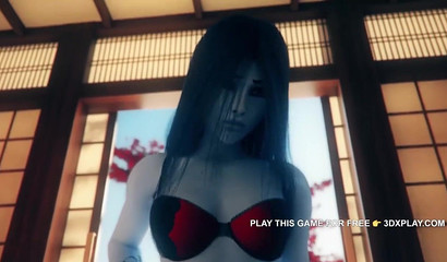 Rodeo on top of a dick with a Widowmaker rider, porn cartoon Overwatch