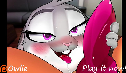 Nick Wilde in the anime XXX game fucks sweet bunny Judy Hops in the ass