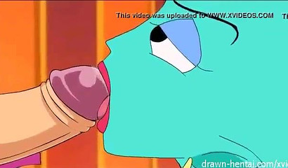 A big-boobed villain with a big head fucks with Buzz Lightyear