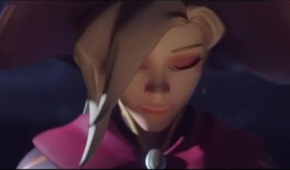 Juicy creampie in Overwatch porn, Pussy flowing with cum