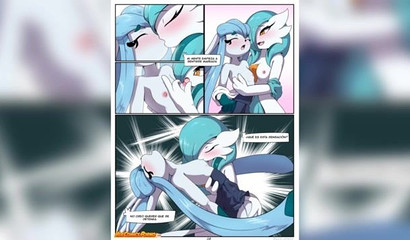 Sexe lesbien d'anniversaire dans la bande dessinée XXX Pokemon"
