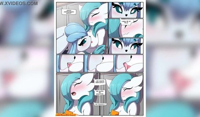 Sexe lesbien d'anniversaire dans la bande dessinée XXX Pokemon"