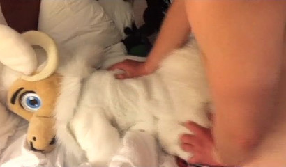 That furry sheep had it cumming