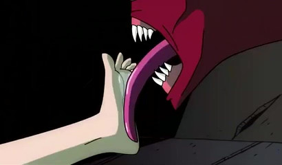 Monster tongue rape Claire Redfield Resident Evil cartoon