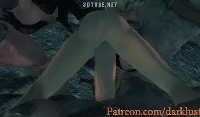 Massive gangbang twat raider with Lara Croft 3d hentai