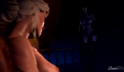 Give me those chicks with dicks from The Witcher animation 3d