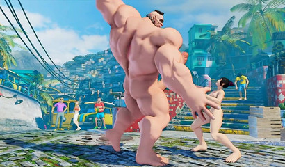 I'd give in to the Street Fighter monster cock as well