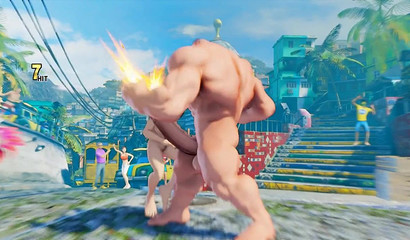 I'd give in to the Street Fighter monster cock as well