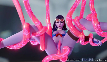 I dare you to last through the end - Overwatch Widowmaker tentacled