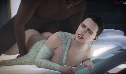 Finally Rey Palpatine added the anal mission at Star Wars 3D