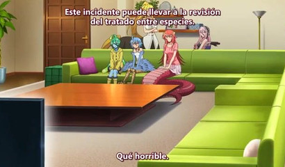 Monster anime chicks take on their enemies with dripping cunts