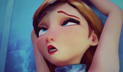 Nothing like huge 3D cocks to warm up Ana and Elsa's frozen holes