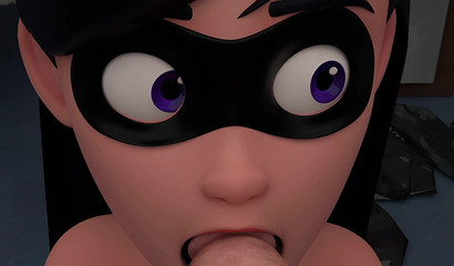 POV Violet Parr needs 3D cum in her mouth stat