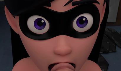 POV Violet Parr needs 3D cum in her mouth stat