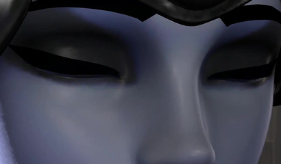 Sombra roleplays as a 3D butt plug for Widowmaker