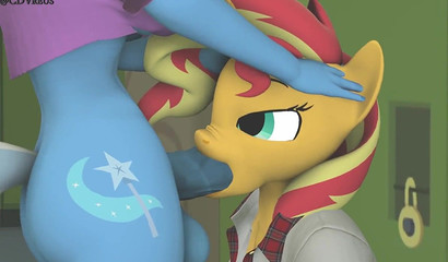 Clean my dick before I stick it in you - My Little Pony 3D porn