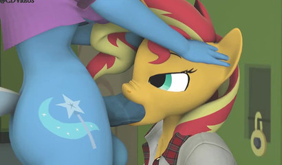 Clean my dick before I stick it in you - My Little Pony 3D porn