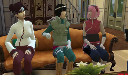 All the 3D anime girls help Naruto men exercise their holes