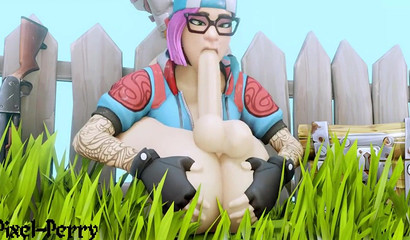 There's no cock too big for 3D Fortnite Lynx