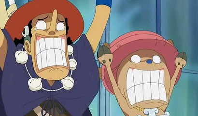 Nami can't take a shower in One Peace