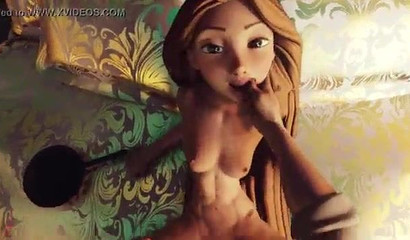 Rapunzel shows her tricks she learned Tangled up in the 3D tower